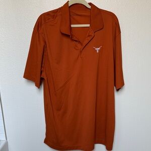 Nike Burnt Orange Dri Fit Polo Shirt 2XL    Texas Longhorns